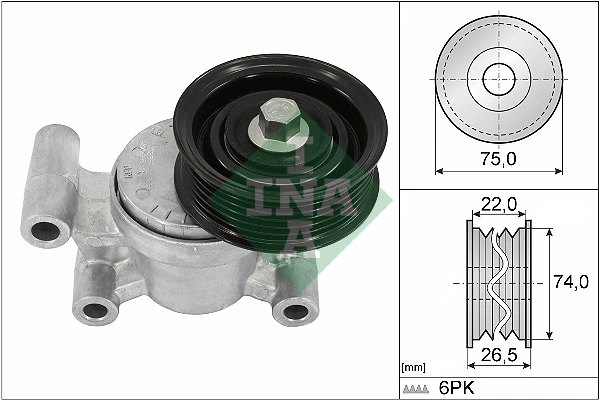 Belt Tensioner, V-ribbed belt